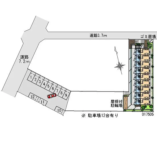 ★手数料０円★千葉市若葉区愛生町　月極駐車場（LP）